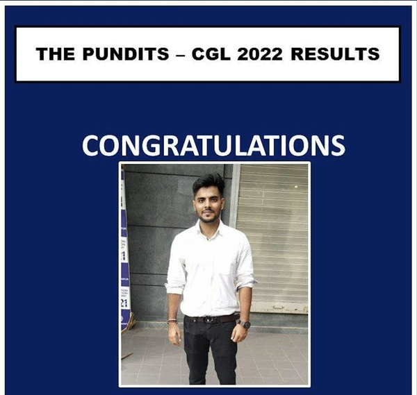Avinash Thakur — AIR 38, SSC CGL 2022